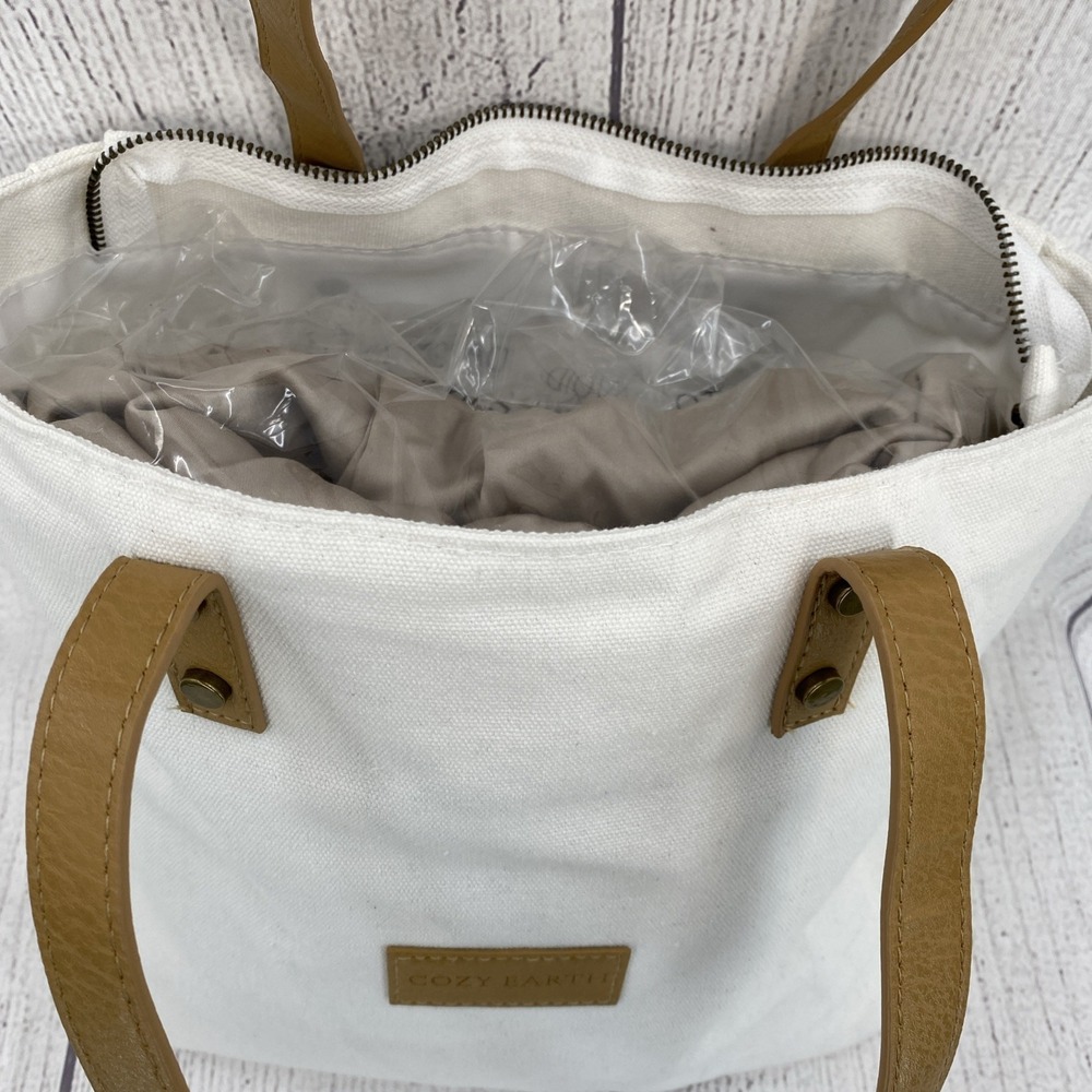 Cozy Earth Duvet Cover KING Driftwood Beige Luxury Viscose Bamboo Canvas Tote